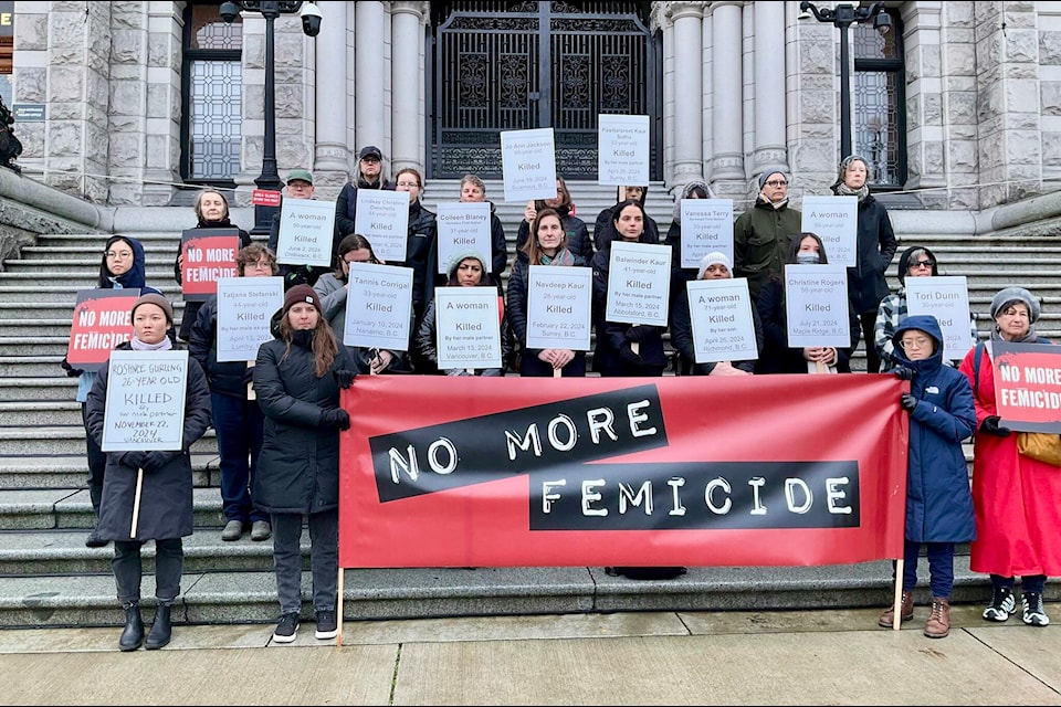 “We are here to mourn the women and to demand systemic change," said Hilla Kerner, Vancouver Rape Relief’s spokeswoman. 