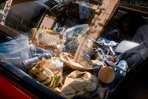 Garbage-stuffed car sparks wildlife alert in Warfield