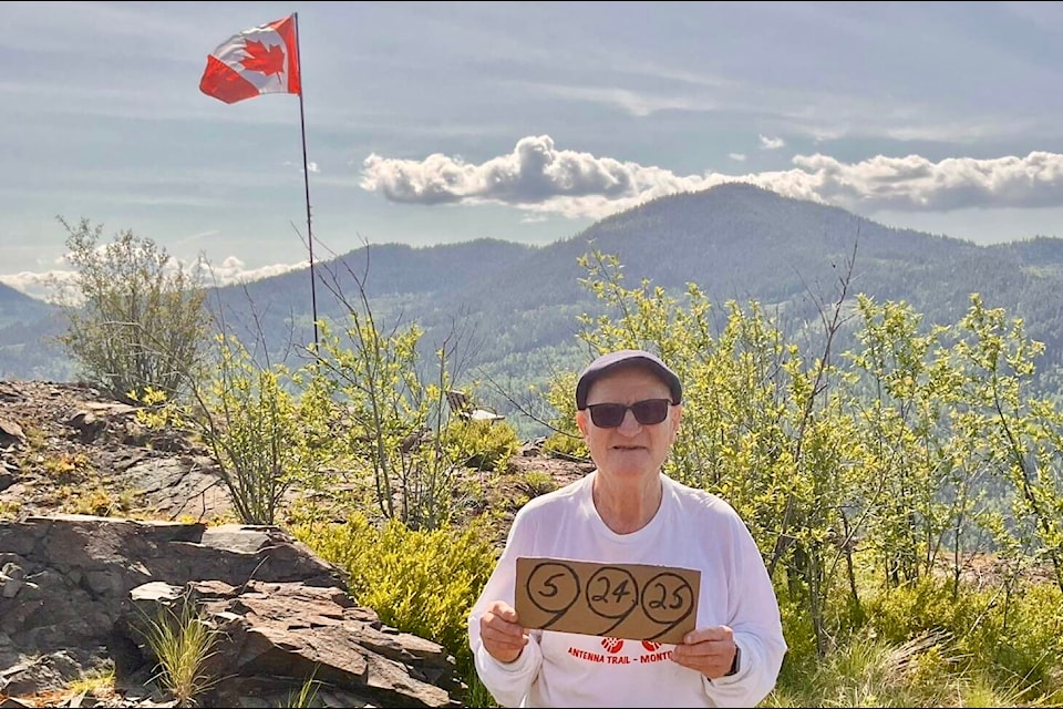 Larry Plummer completed his 999th climb up the Antenna Trail on Saturday, May 24, to mark Beaver Valley May Days. Larry will make his 1,000th climb on Saturday, June 14, in recognition of Montrose Family Day. 