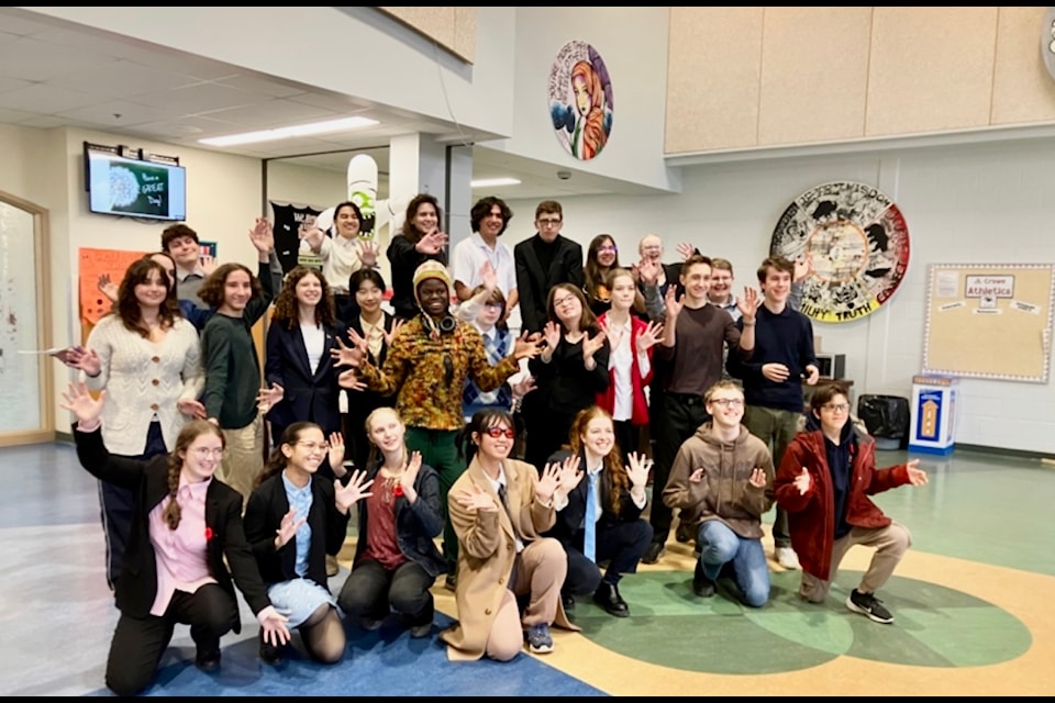 Debaters, chairpersons, timers and student judges from JL Crowe, LV Rogers and  Secondary School.
