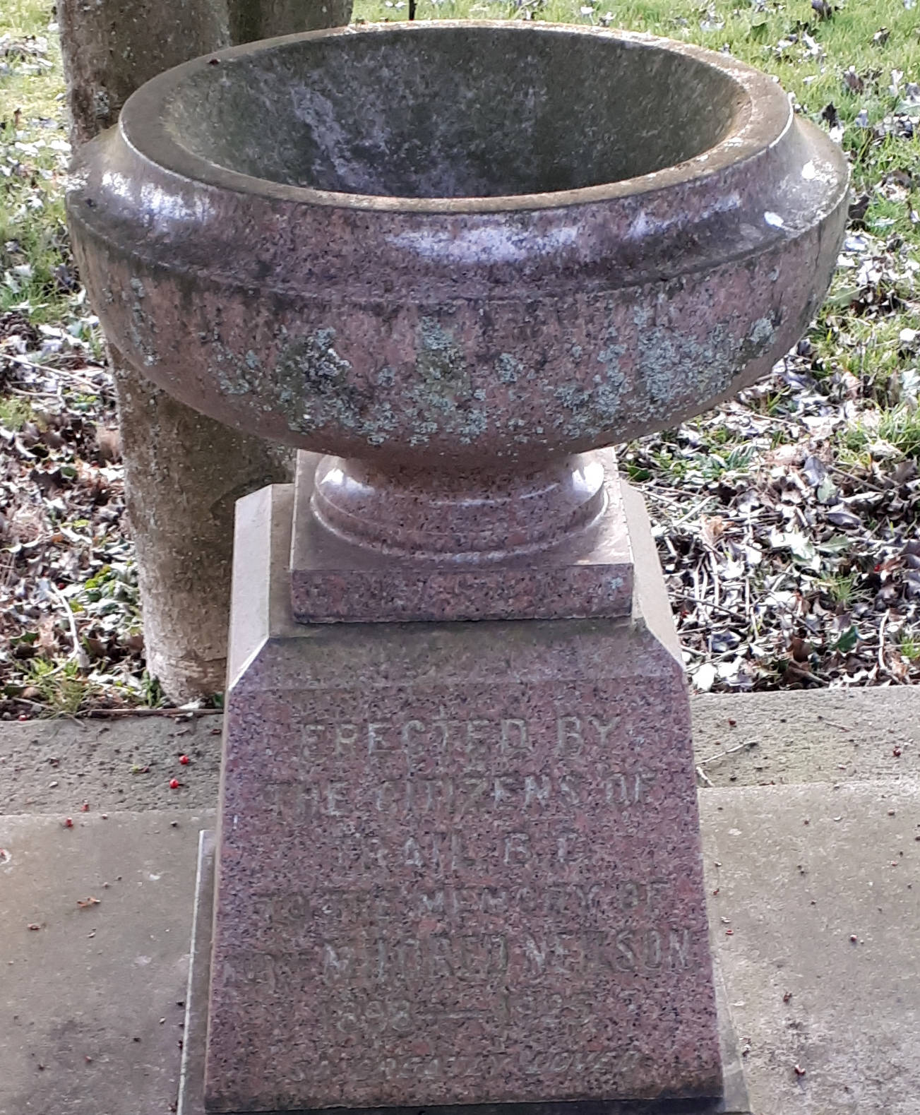 Mildred Neilsons monument today. Photo: Submitted by Evan