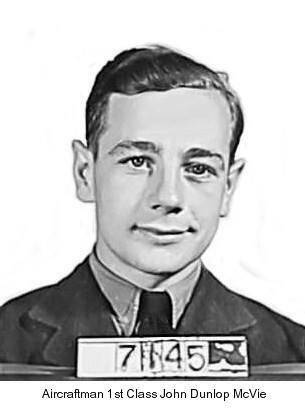 Jack McVie was a teenager when he enlisted in 1943. The young airman from Trail was killed in action over Germany in 1944 at the age of 17 years. Seventy seven years later, on Sept. 25, 2021, a ceremony was held to honour Jack - and 22 others - who died when the Dakota KG653 was shot down over Germany.