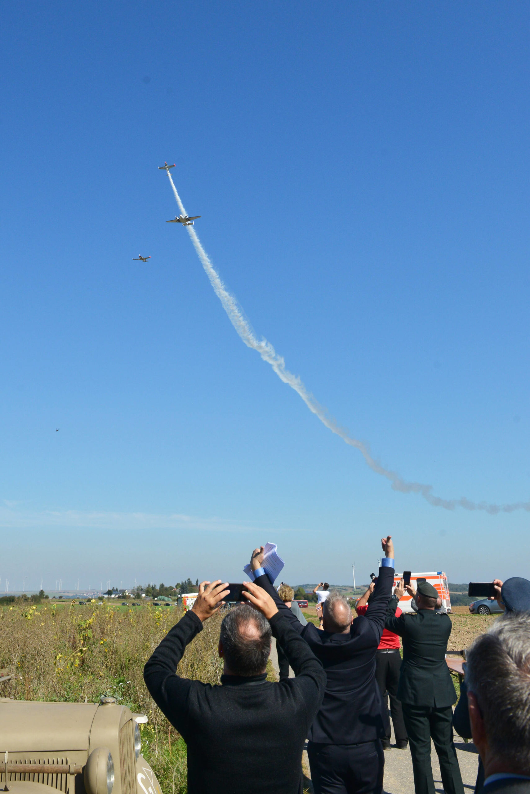 Saturday, Sept. 25, 2021, a memorial for 23 airmen killed in action over Germany on Sept. 24, 1944, was held at the crash site. The dead include 17-year old Jack McVie of Trail, 19 other Canadians, two British airmen, and one Australian. Photo: Submitted