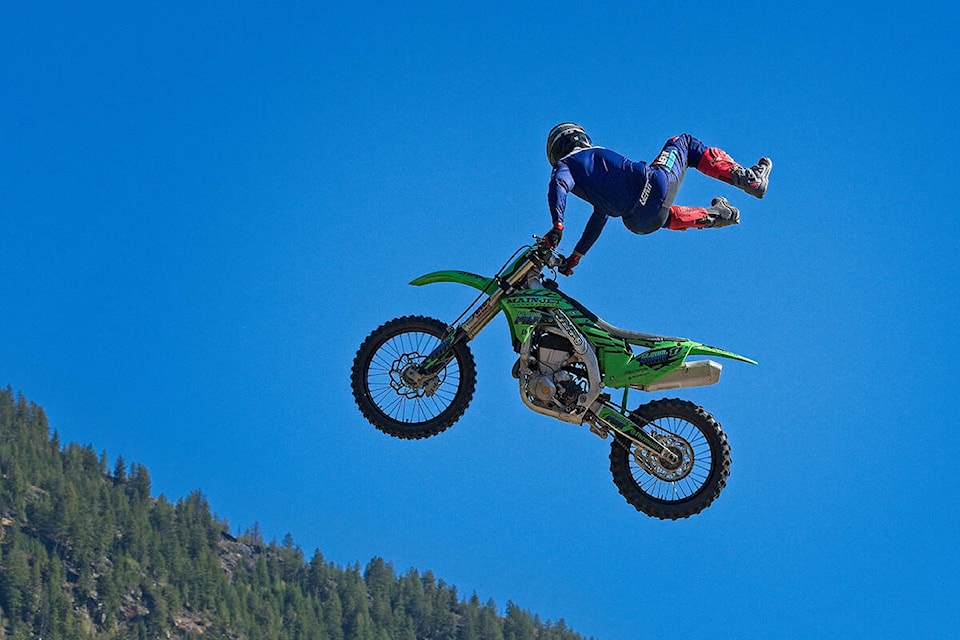 Len Vallie shares photos of motocross riders he took at the Pass Creek Fair this past weekend. The riders, from a Canadian company called Global FMX, travel the world with their show. Photos: Len Vallie
