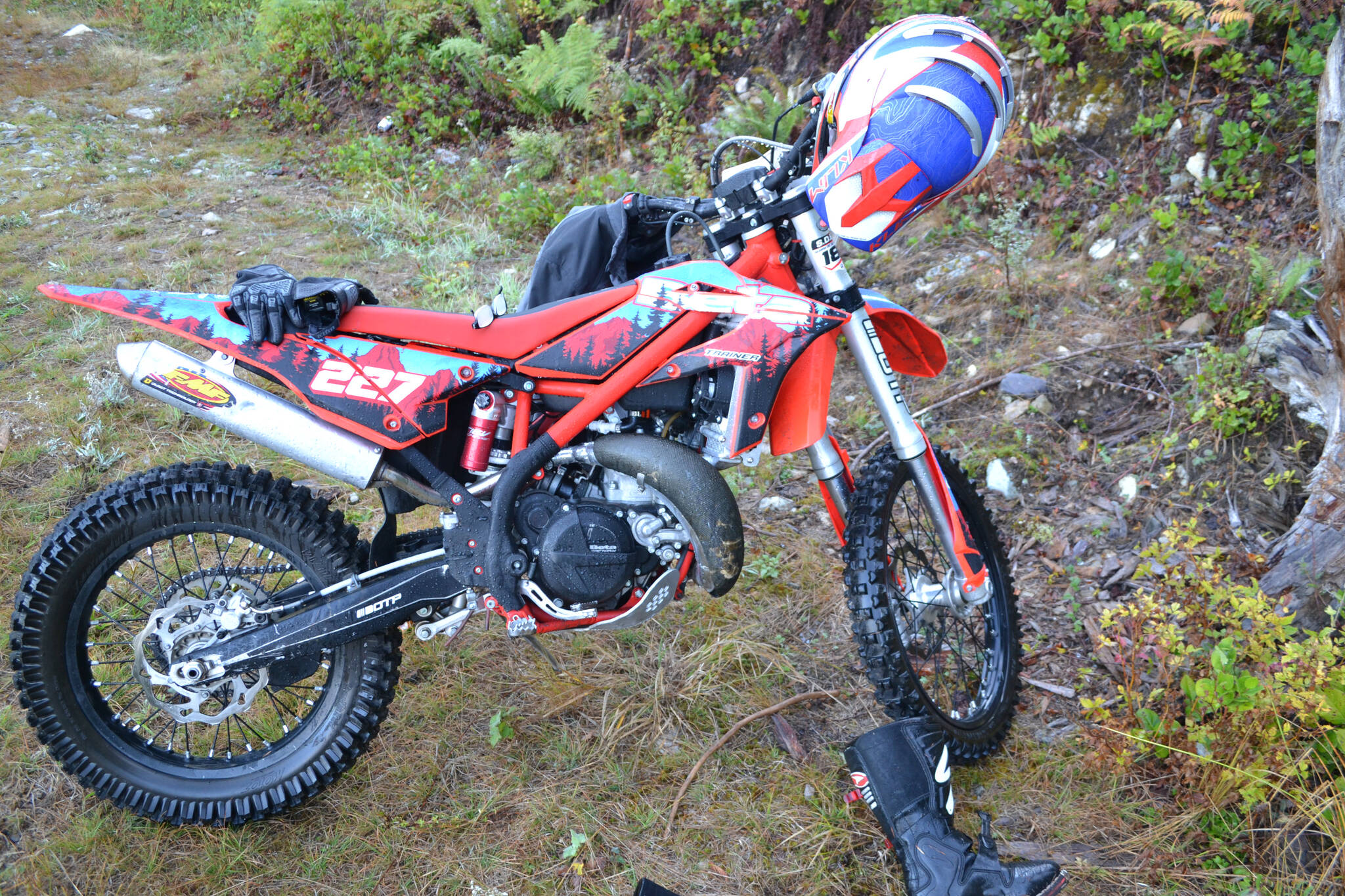 The integrated Homicide Investigation Team is investigating after 58-year-old Henry Doyle was found on a forest service road with his dirt bike on the Sunshine Coast on Sept. 23, 2023. He died of his injuries. (IHIT)