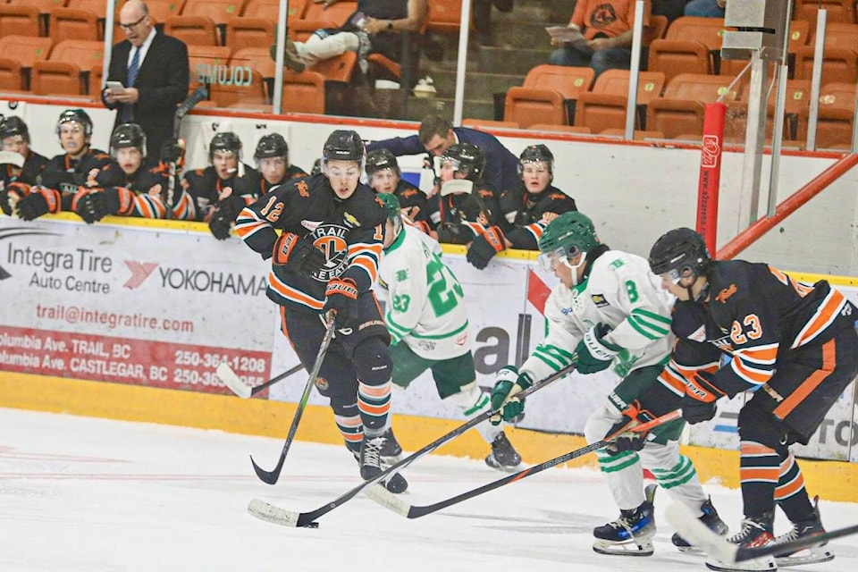 The Smoke Eaters started strong with a dominating 12-2 victory over the Cranbrook Bucks.
