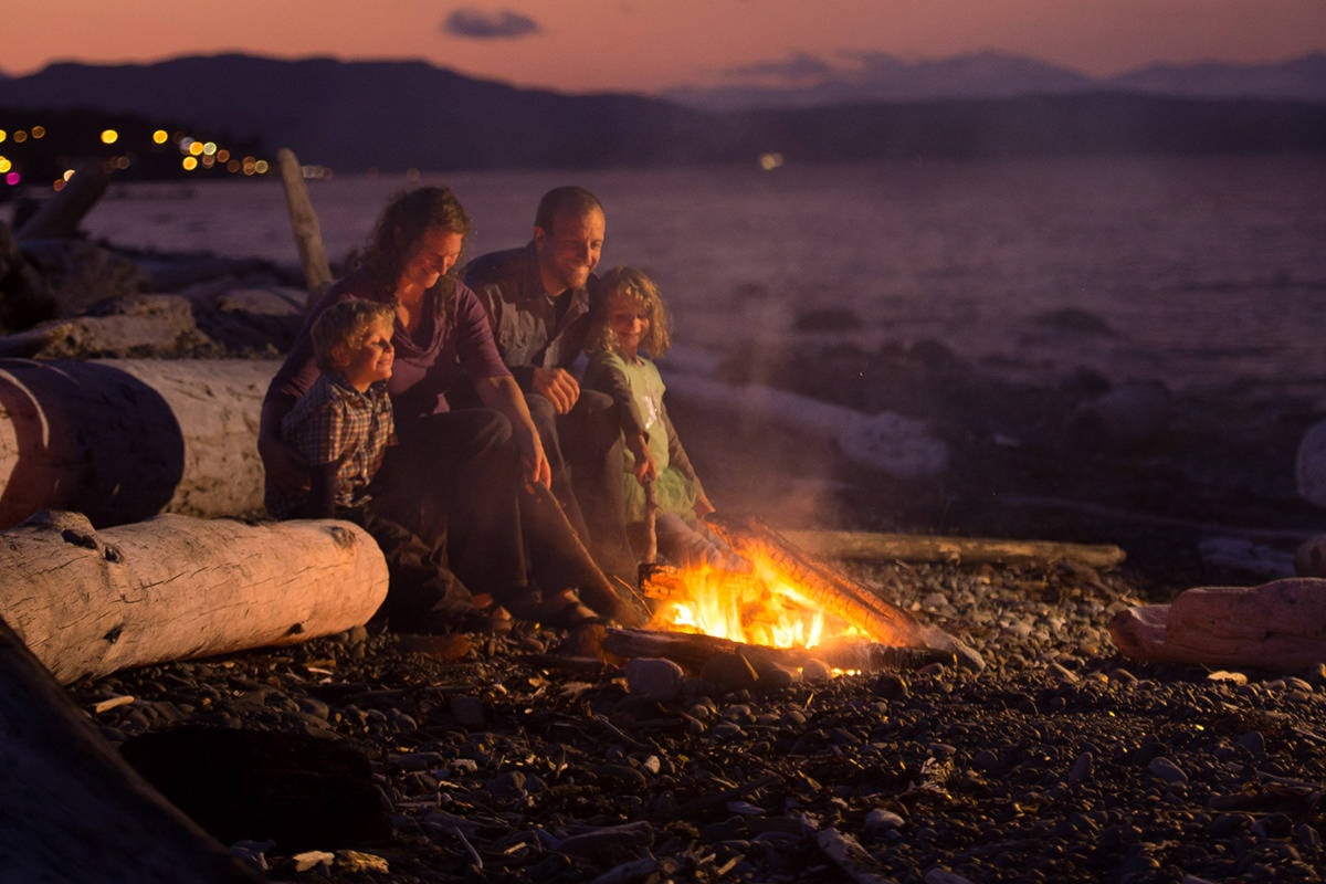 Bring a bucket to keep your beach fire fun and safe