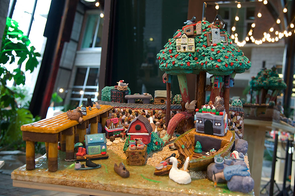 Nov. 14, 2019 – One of the contestants in this year’s Gingerbread Showcase at the Parkside Hotel and Spa, where this year’s theme was “Building a Diverse Community”. Funds raised go towards Victoria’s Habitat for Humanity branch. (Nicole Crescenzi/News Staff)