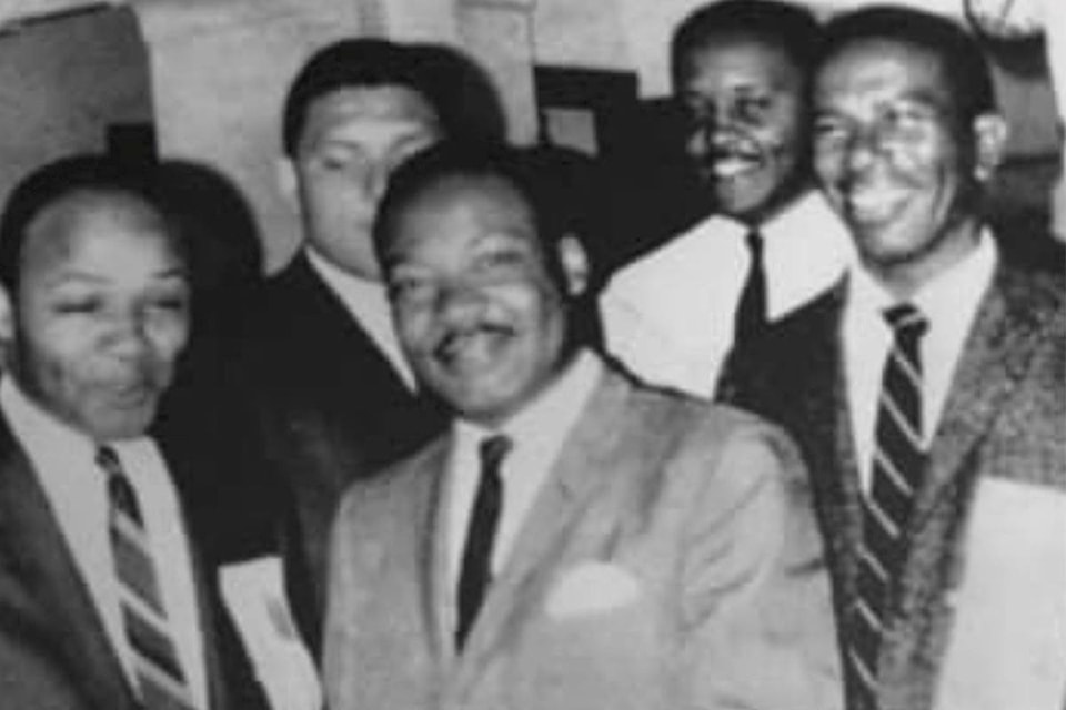 Bill Duncan, far right, with Martin Luther King Jr. in Chicago. (Submitted photo)