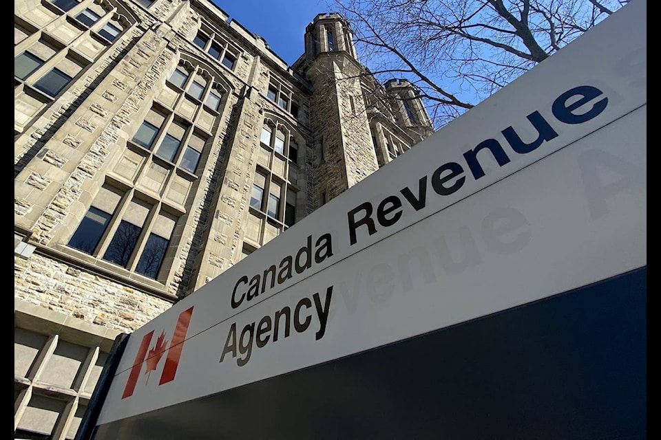 The Canada Revenue Agency building is seen in Ottawa, Monday April 6, 2020. (THE CANADIAN PRESS/Adrian Wyld)