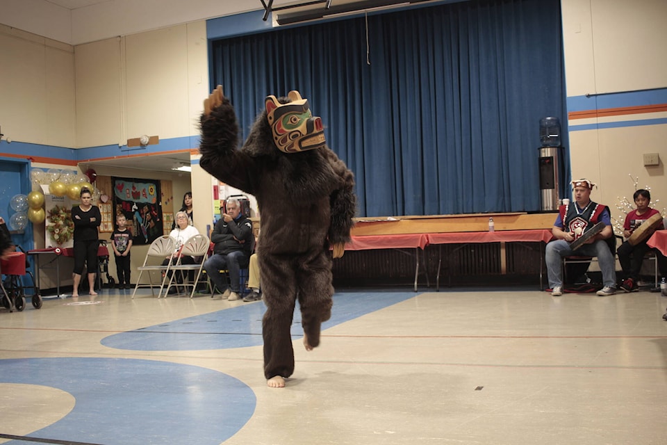 The cultural portion of the event included a bear dance. Photo by Marc Kitteringham/Campbell River Mirror