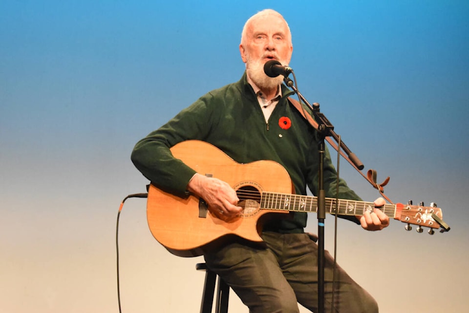 Fred Penner brought audience members to their feet with his performance at the Comox Valley Child Development Association Telethon on Nov. 6. Photo by Terry Farrell
