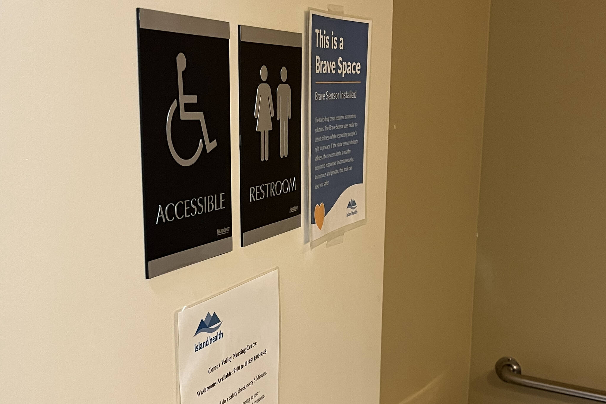 Island Health washroom sensor trial underway in Courtenay to monitor