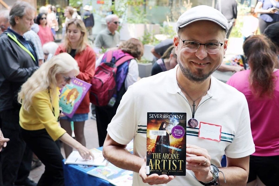 Sever Bronny, known for his captivating fantasy novels for young adults, is featured in all eight Greater Victoria Public Library Emerging Authors Collections. (Courtesy GVPL)