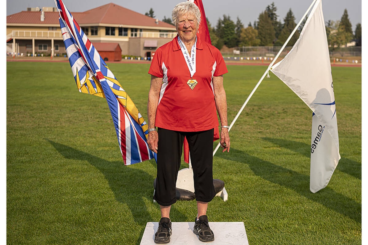 Sooke super senior Myrtle Acton sets unofficial world record at