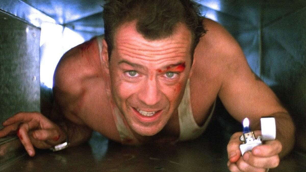 Well get together, have a few laughs, said John McClane mockingly, an iconic line from the 1988 comedy action film Die Hard. (Movie still)