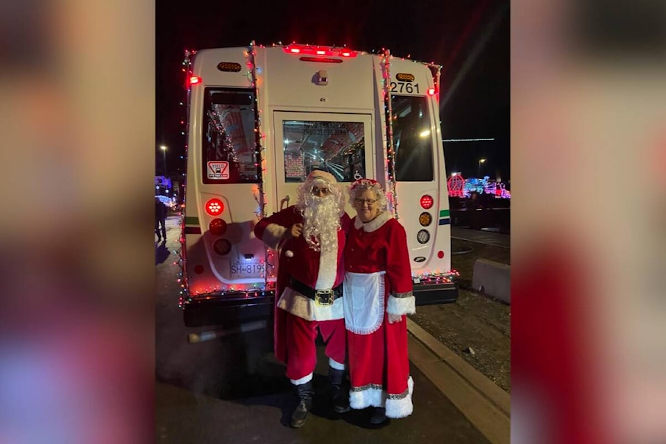 The IEOA Truck Parade and Food Drive sparkled during its tour of Greater Victoria on Saturday, Dec. 2. (Randi Page/ Black Press Media)