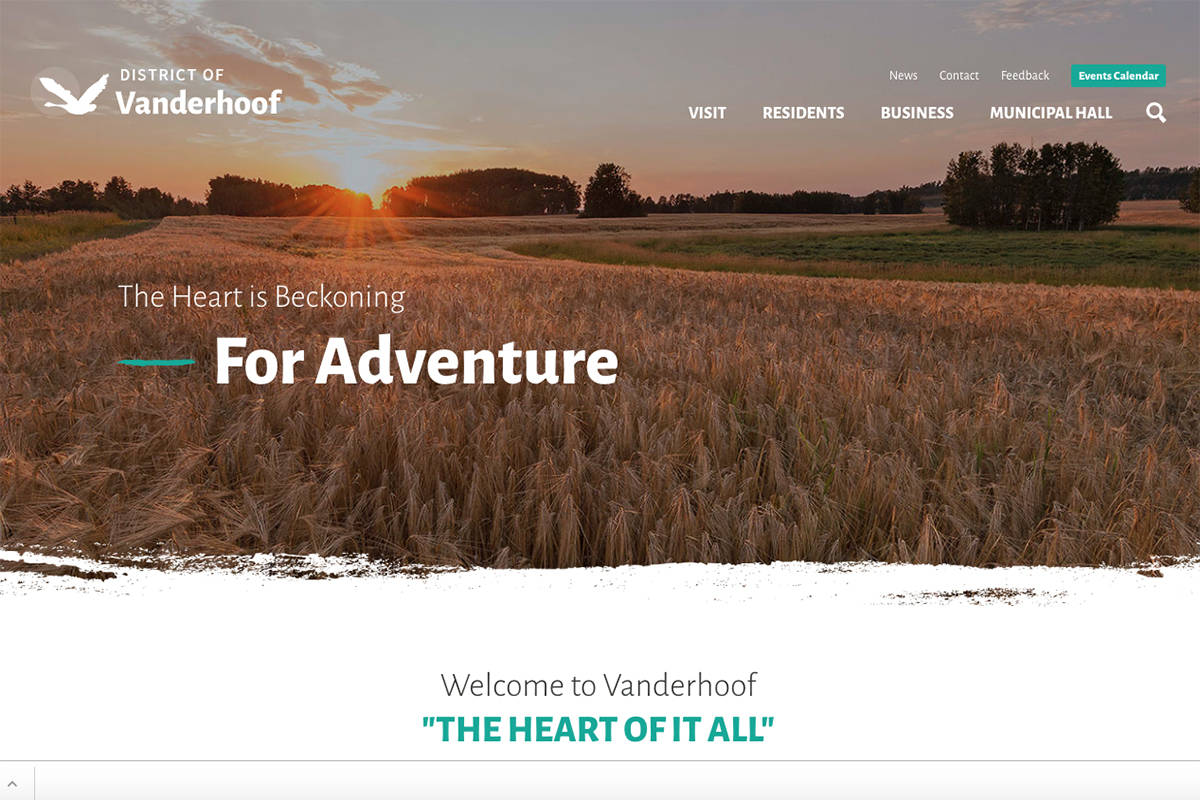 Vanderhoof launches new municipal website Vanderhoof Omineca Express