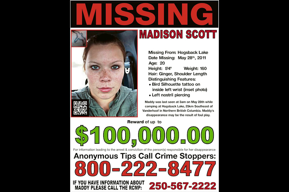 The 2019 Maddy Poker Ride was held on May 25 near Hogsback Lake. Madison (Maddy) Scott has been missing for the past 9 years. A resident of Vanderhoof, Maddy was 20-years old when she disappeared from Hogsback Lake on May 28, 2011. The lake is down on Blackwater Road, approximately 25 kms south of Vanderhoof. (Submitted)