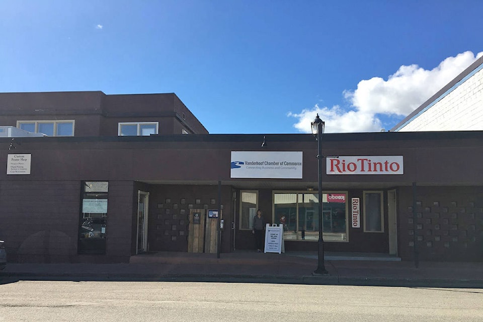 Vanderhoof Chamber of Commerce moved to its new location on Stewart Street West earlier this month. (Michelle Roberge photo)