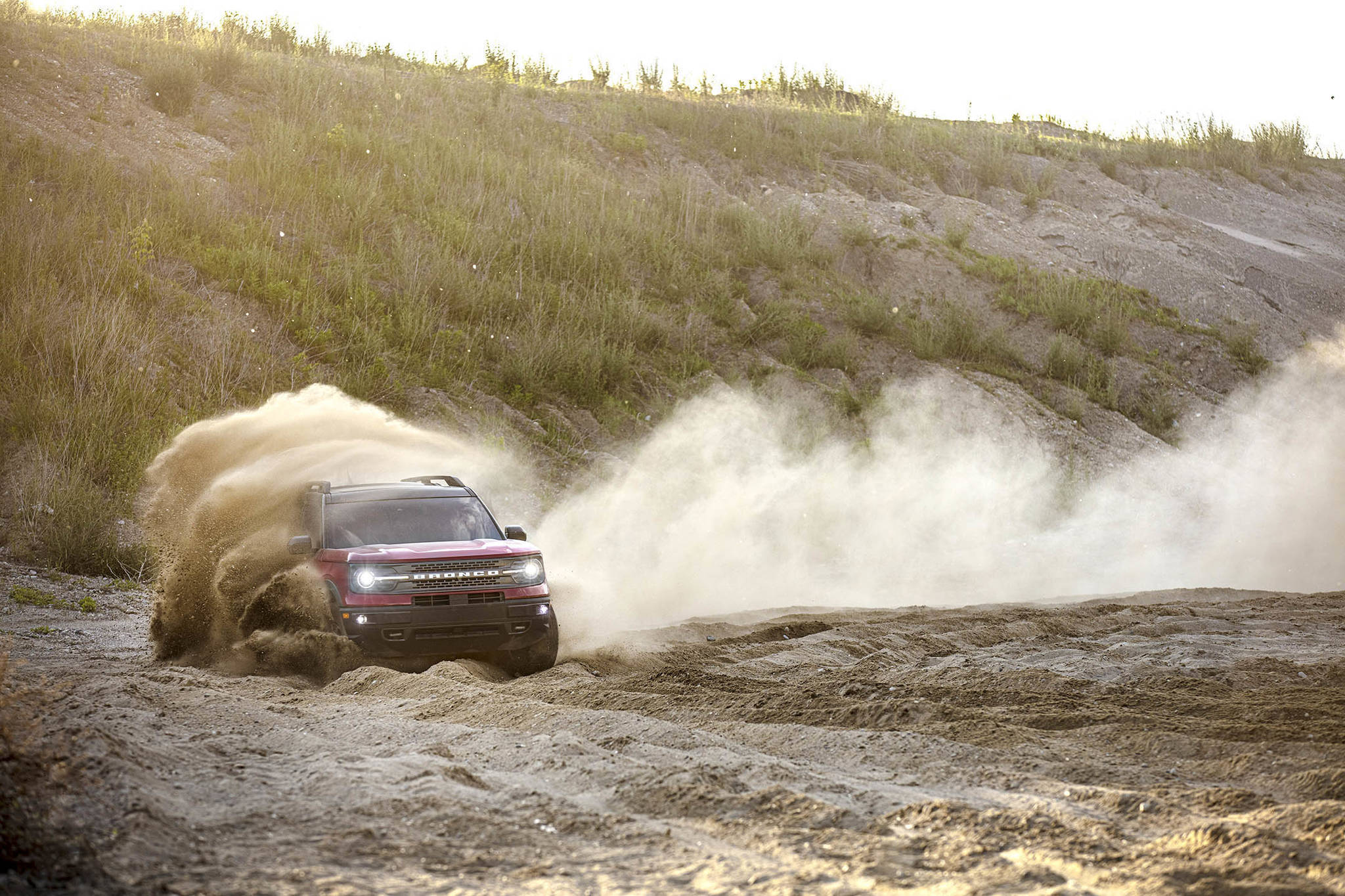 Based on the Ford Escape platform, the Bronco Sport is 20 centimetres shorter, which aids the approach angles during off-roading. The high roofline provides plenty of rear-passenger headroom. PHOTO: FORD