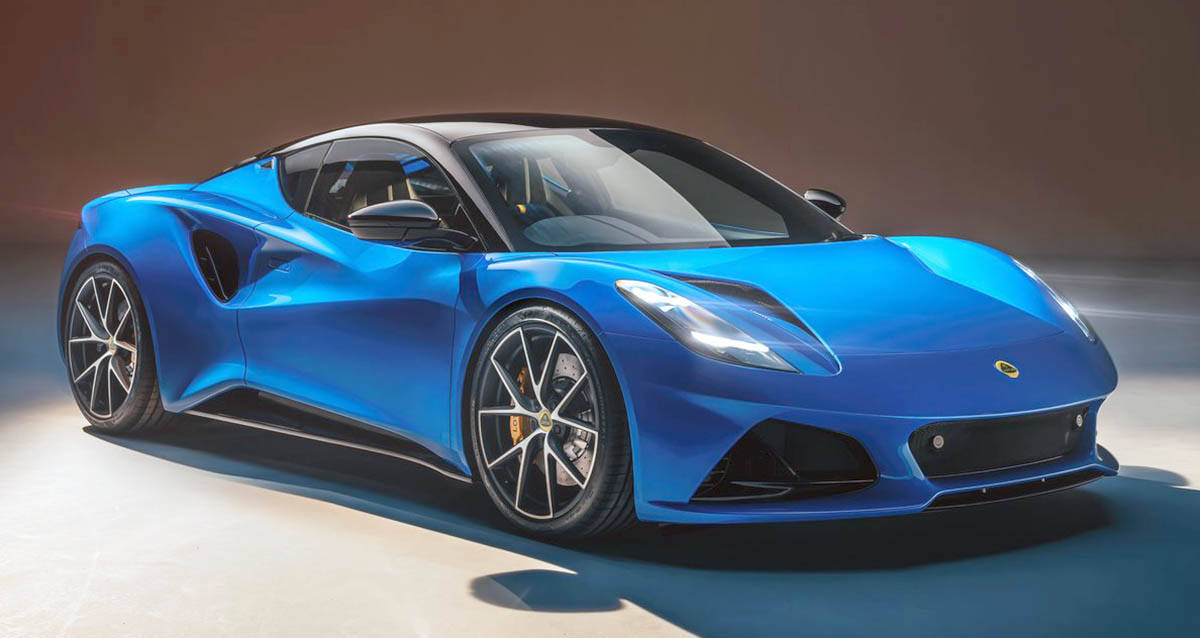 The Emira can be had with either a four-cylinder engine or a V-6, but it will be the last Lotus model that comes with an internal-combustion engine. PHOTO: LOTUS