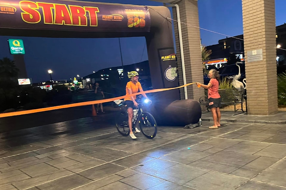 Vernon's Leah Goldstein was the top female finisher at the Hoodoo 500 ultra-cycling race in Utah, which wrapped up Aug. 26, 2024. 
