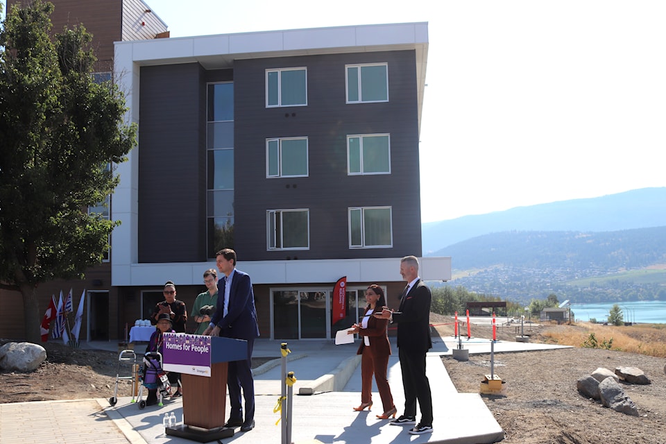 New student housing is opened at Okanagan College's Kalamalka campus Aug. 23.
