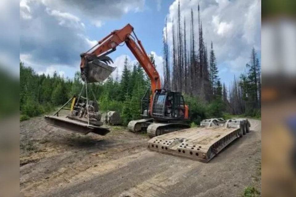 The Brett epithermal gold project has begun operation. Equipment is unloaded as the company preps for drilling in the photo.  