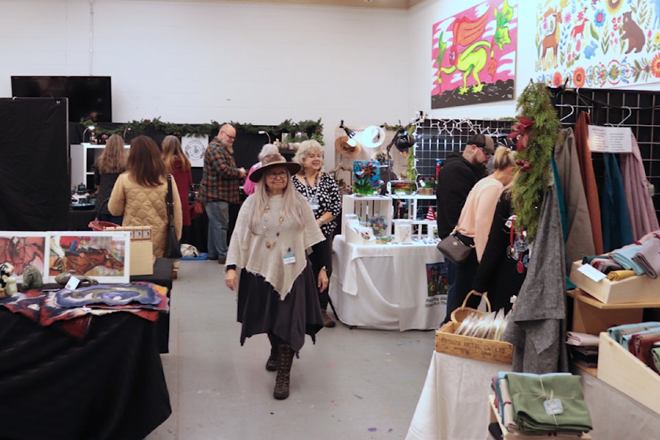Local artists were selling their products at the Vernon Community Arts Centre's Artsolutely community appreciation day Saturday, Dec. 14, 2024. 