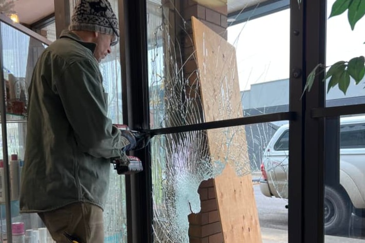 A busy month of repairs at local salons that have been broken into recently. 