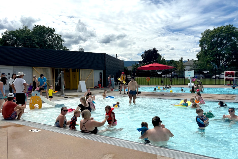 The new Lakeview Wading Pool is a hit with children and parents during opening weekend. 