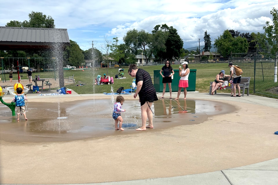 Complete with some spray features, the new Lakeview Wading Pool officially opened June 28.