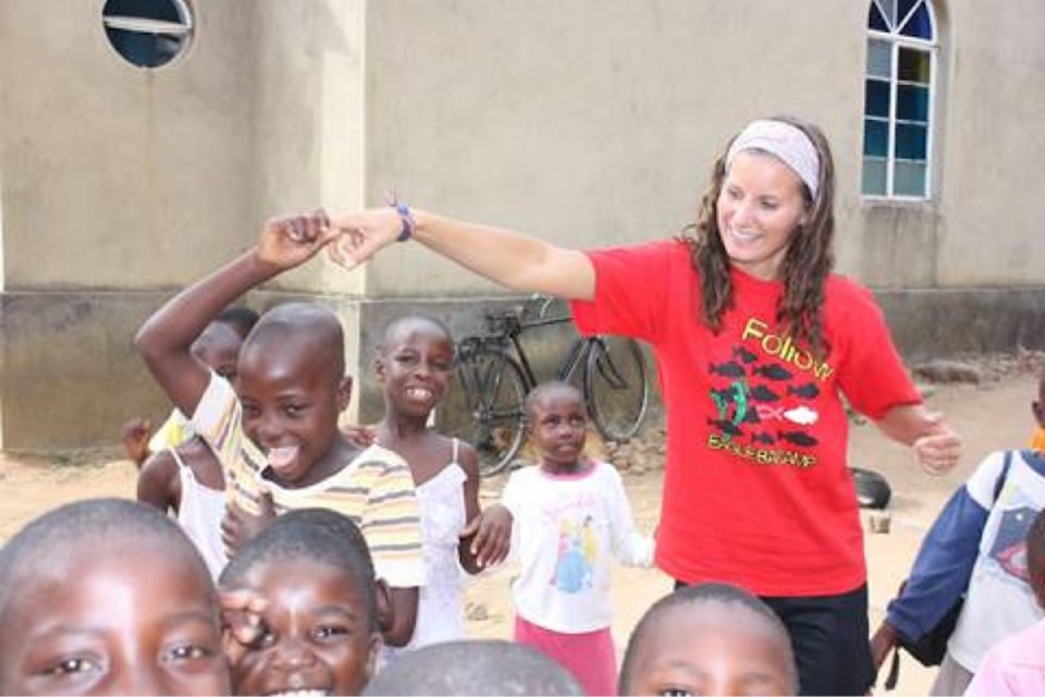 Shelley Zupp (in red), is the founder of The Goal of Kindness, which donates to underprivileged countries since 2008. 