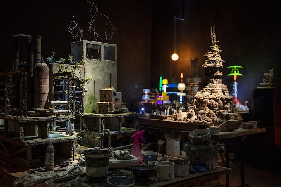 Escape Room triggers sounds and lighting at the Cardiff Miller Art Warehouse in Enderby.