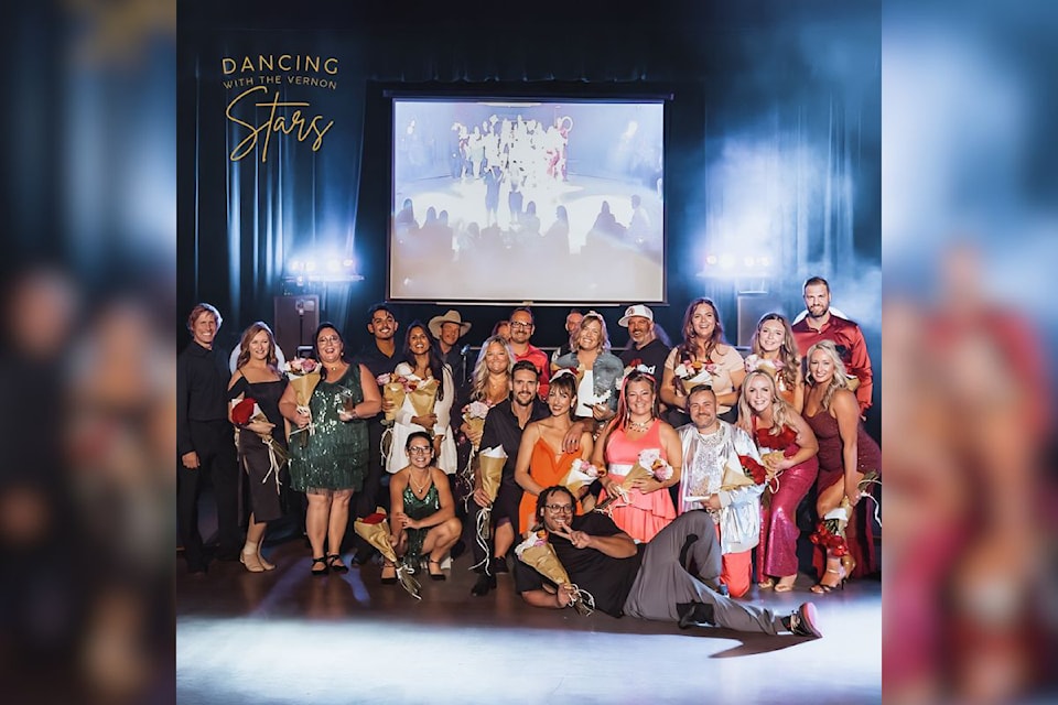 Nine teams helped raise more than $170,000 for the North Okanagan Hosice Society as Dancing with the Vernon Stars returned to the Vernon Recreation Complex auditorium after a five-year hiatus.