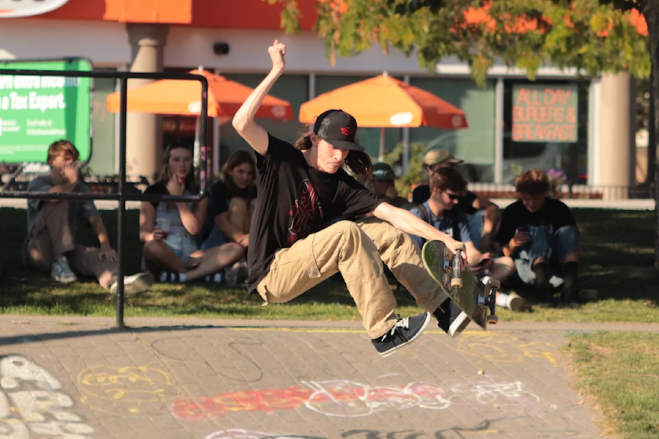 Skateboarders were pulling out their best tricks at Vernon's first ever Lillyfest Friday, Sept. 6, 2024.