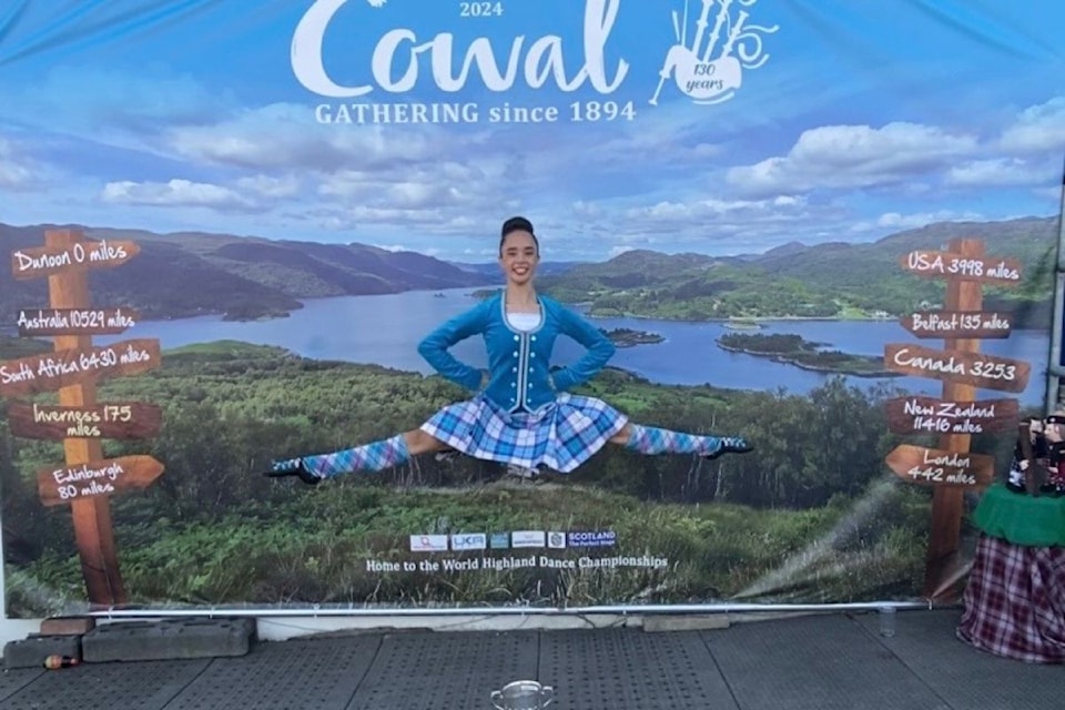 Rebecca Acob won silver at the World Highland Dance Championships, hosted in Dunoon, Scotland.