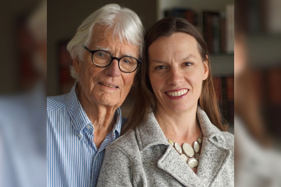 Diana Gifford-Jones (right), with her father, Dr. W. Gifford-Jones, will be in Vernon April 16 and 17 to promote a book co-authored by the pair - Healthy Retirement Residence Living 㽶Ƶֱ What Does the Doctor Say?