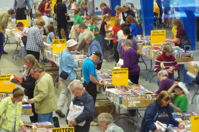 After 20 years at the Curling Rink, the Friends of the Library book sale is moving to the Schubert Centre.