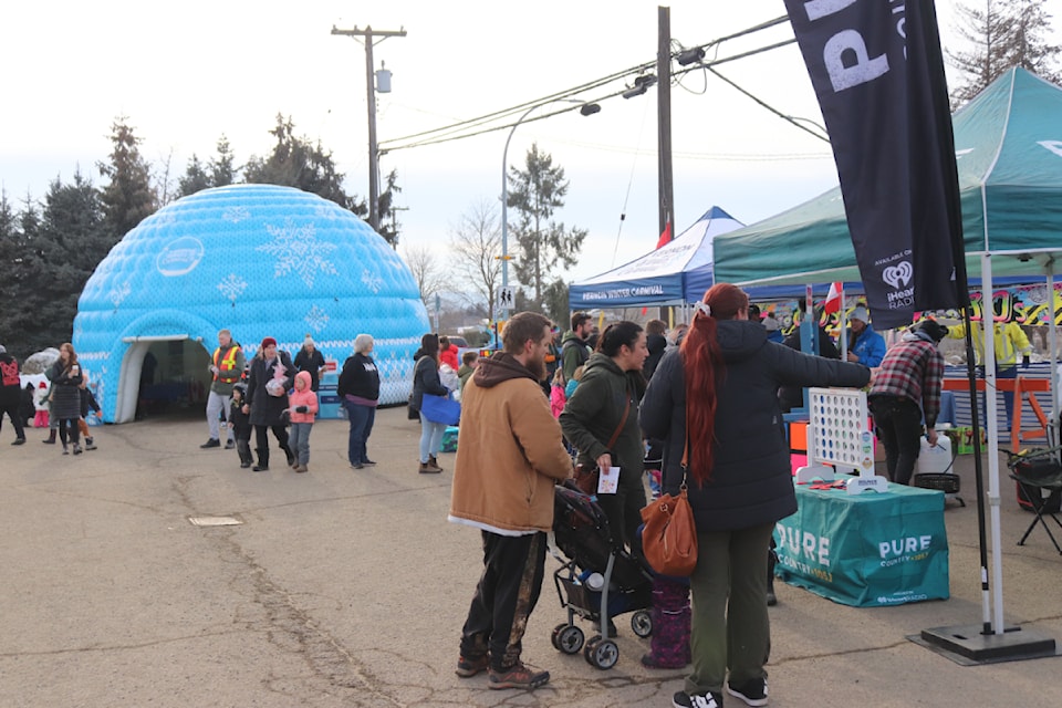 The Vernon Winter Carnival's Family Fun Park was set up at BX Elementary School Saturday, Feb. 15, 2025. 