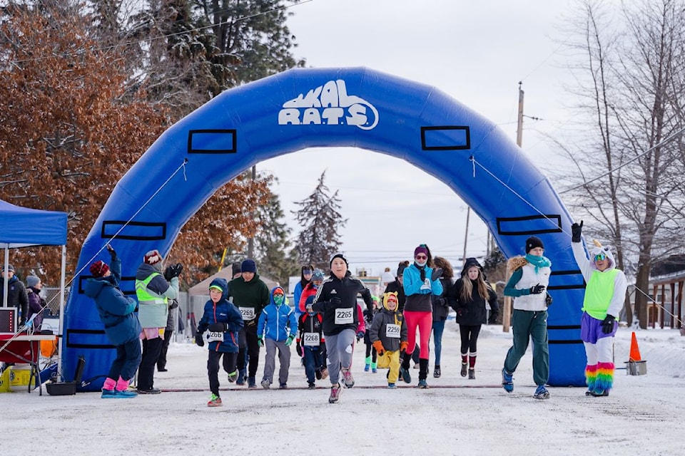 Nearly 100 runners took part in the 10 km race, with dozens also trying their hand at the 3 km jaunt.