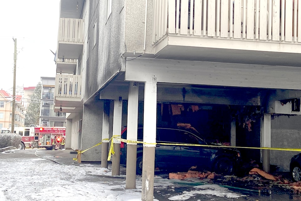A car fire spread to Vernon apartment building Friday, Jan. 3.
