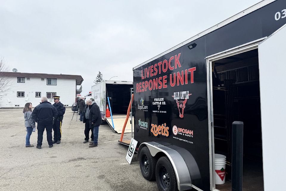A new emergency livestock response unit is ready to be launched in the Okanagan, and was unveiled in Vernon Saturday, Jan. 25, 2025. 