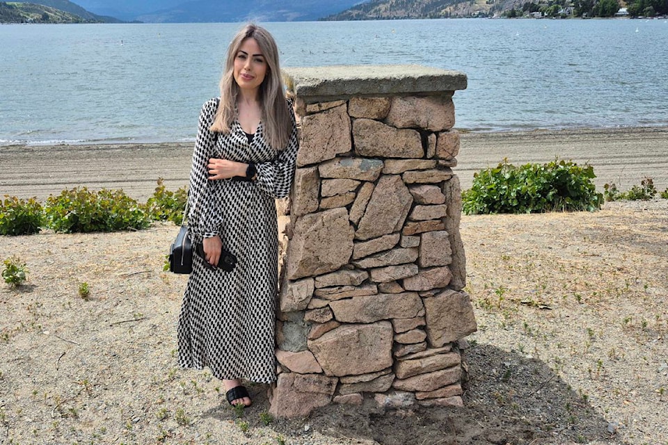 Saeida Hashemi, new Canadian citizen, was on hand at Vernon's Kin Beach Thursday, June 26, to receive her certificate at the Vernon and District Immigrant Community Services Society's potluck.