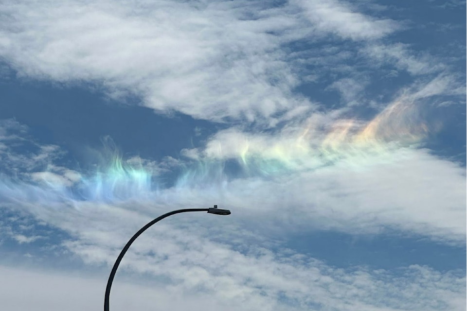 Multiple Vernon residents spotted a rare 'fire rainbow' in the sky on Wednesday, July 2, 2025. 