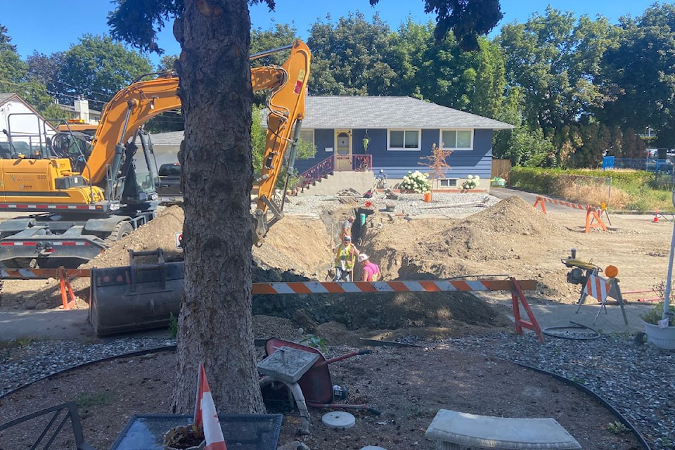 Summer road construction work continues in Vernon's Harwood area with infrastructure upgrades on 25th Street between 39th and 43rd Avenues. The work will result in that section of road being closed for approximately five days.