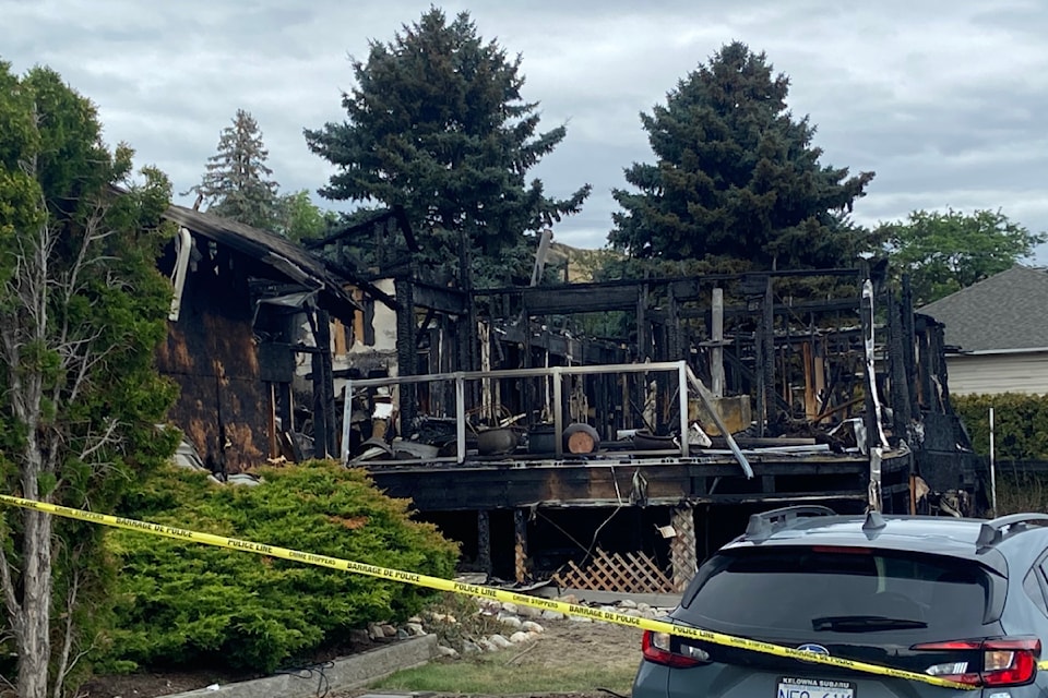 RCMP are investigating the discovery of suspected human remains in the Coldstream house fire.