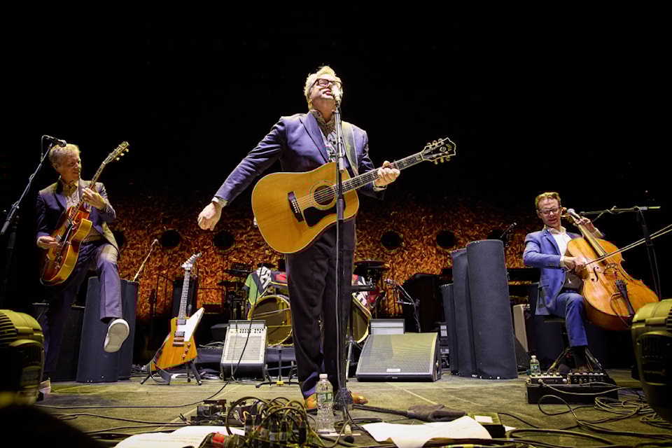 The Steven Page Trio: Craig Northey (from left), Page and Kevin Fox bring an enthusiastic concert to stages in the Okanagan and Vancouver in June. 