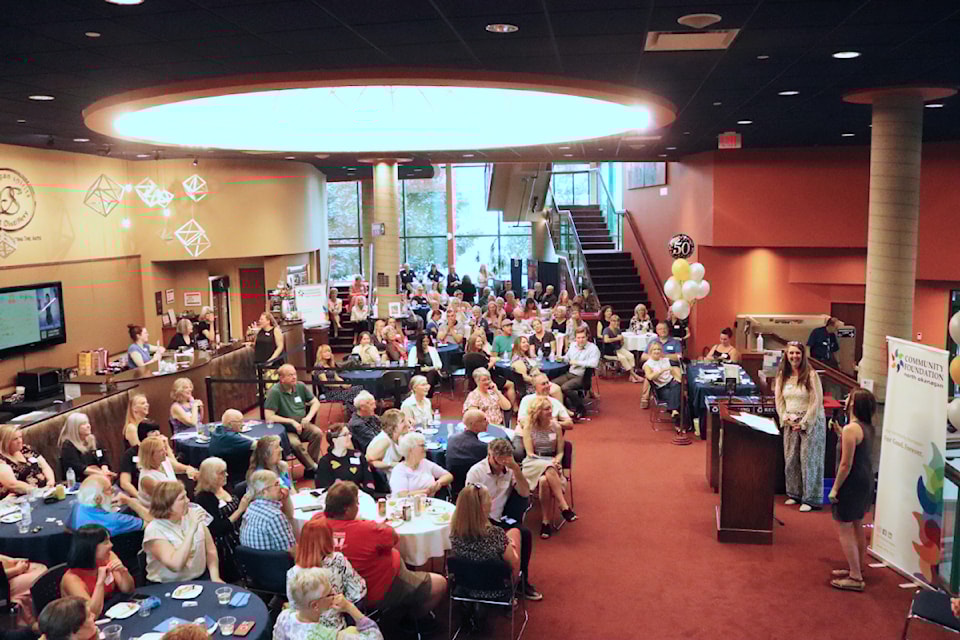 Community Foundation North Okanagan (CFNO) gave out a record 50 grants at its 50th grant reception at the Vernon and District Performing Arts Centre Wednesday, June 11, 2025. 
